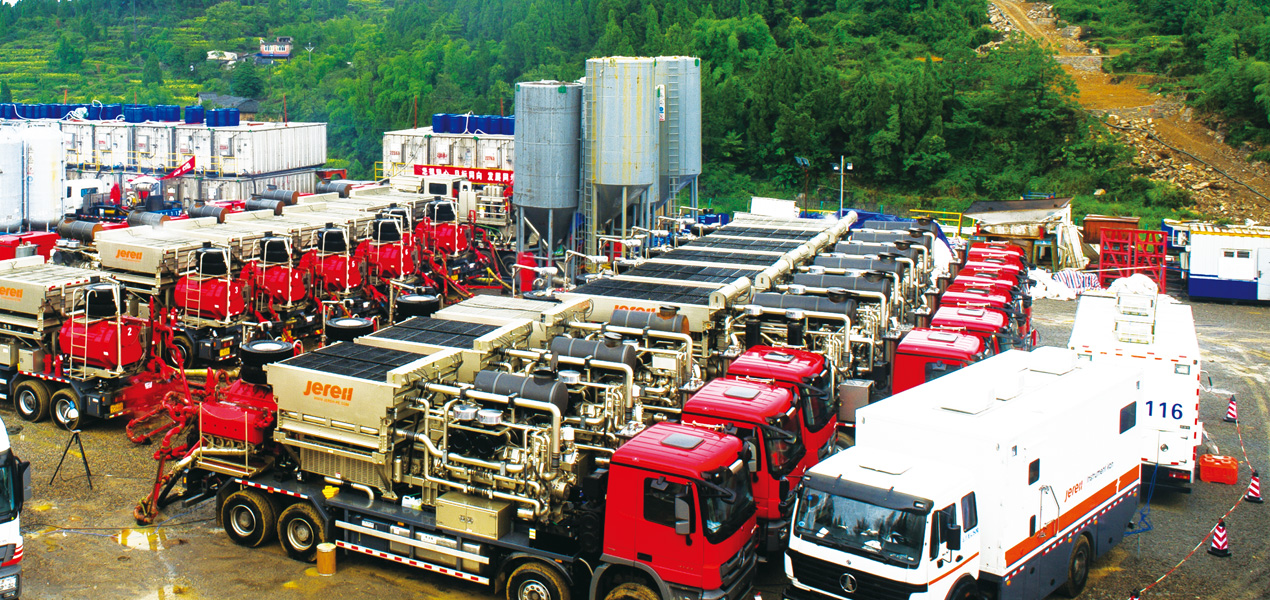 Jereh frac spread helps the zipper operation in Sichuan,China