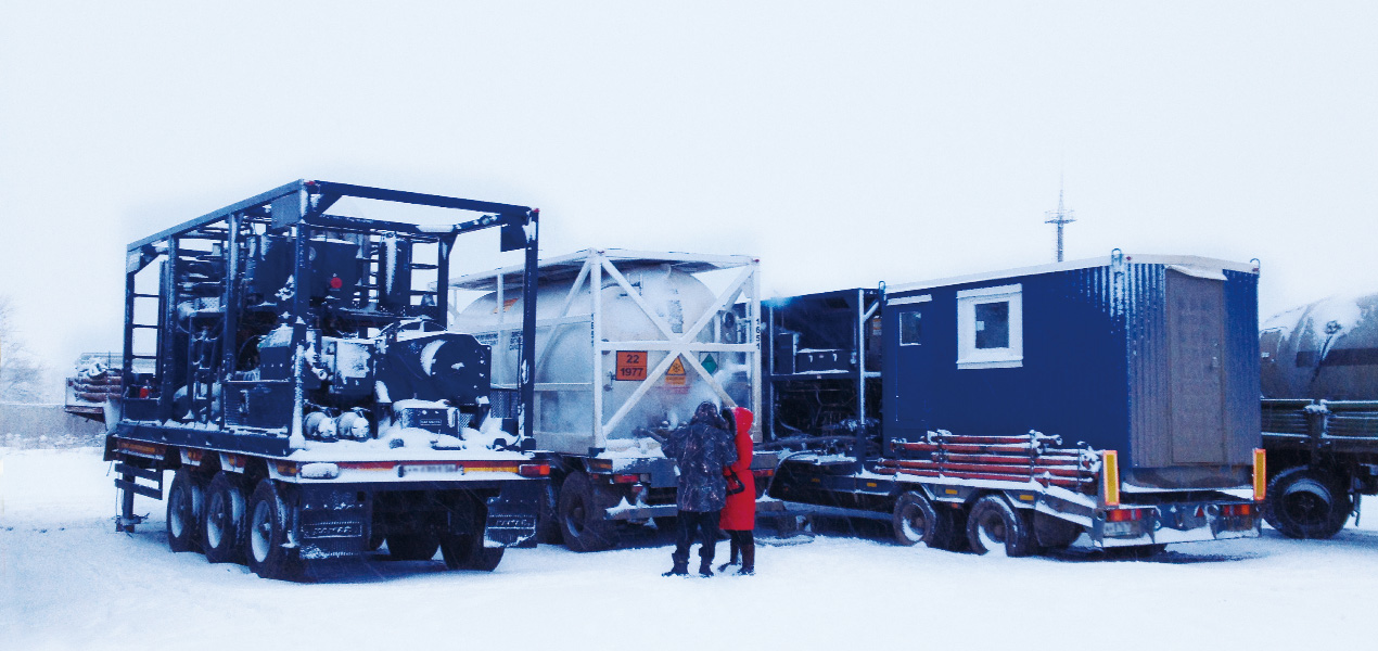 Jereh Skid Mounted Heat Recovery Nitrogen Pumper in Russia