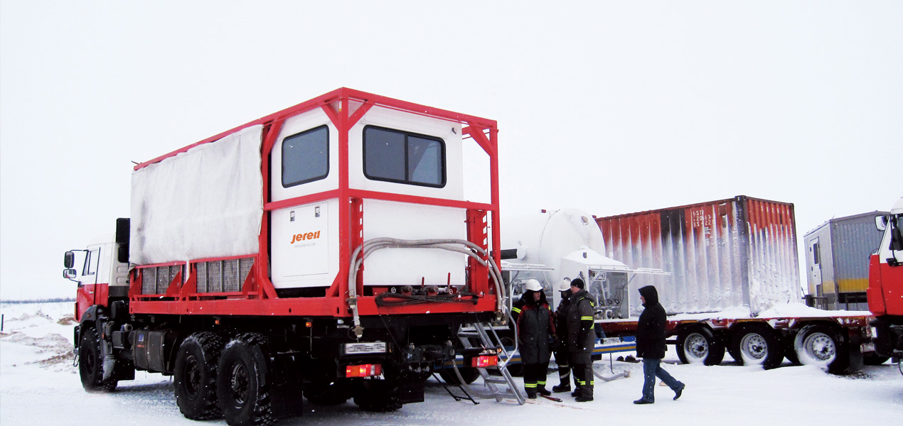 Jereh Skid Mounted Heat Recovery Nitrogen Pumper in Siberia