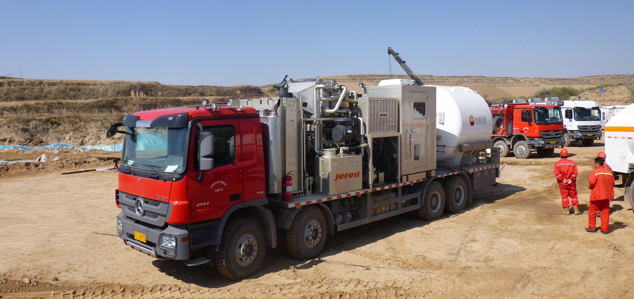 Jereh Truck Mounted Heat Recovery Nitrogen Pumper in Yulin,China