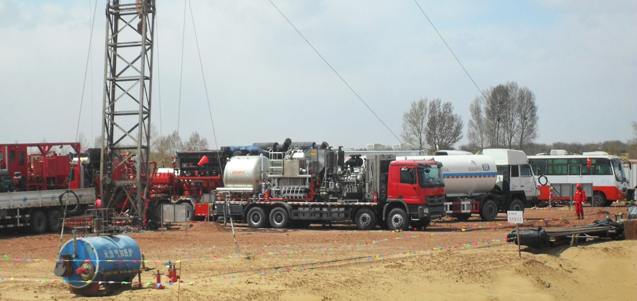 1000K Truck Mounted Direct Fired Nitrogen Pumper for N₂ Fracturing in Inner Mongolia,China